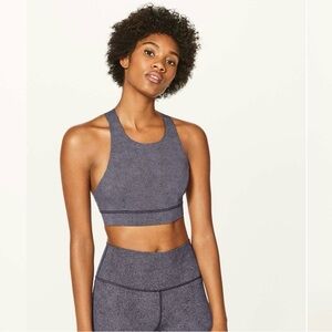 Lululemon Fast & Free Bra (Nulux) Disperse Dusky Lavender Black 6